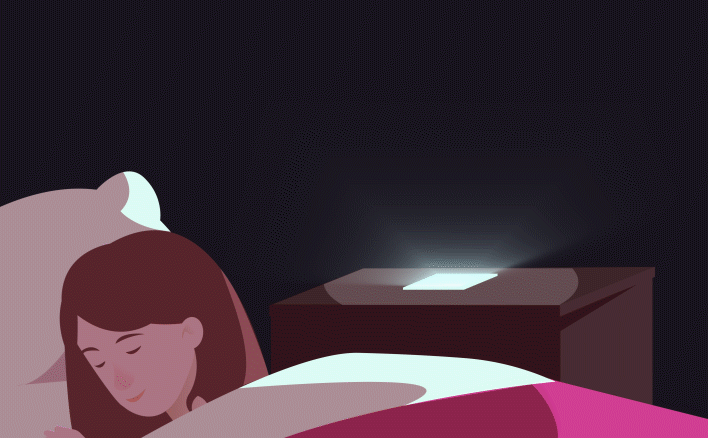 Animated illustration of treatment sale notifications rolling in on the clinic app